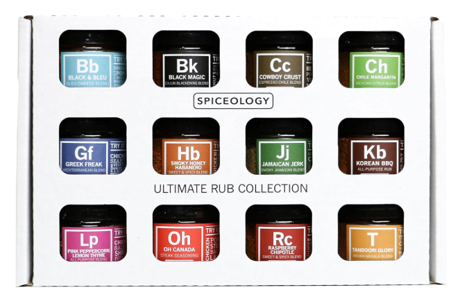 Spiceology – Ultimate Rub Collection – 12 Gourmet Spices & Seasonings Set, $71.99