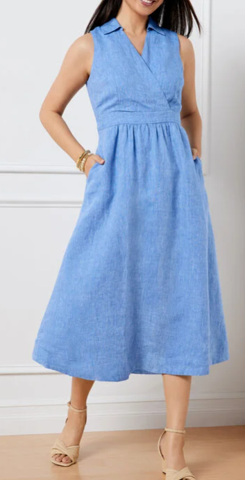 Talbots LINEN SHIRTDRESS (2 colors), $129.99 (was $159.99) Take another 30% off sale price at check out