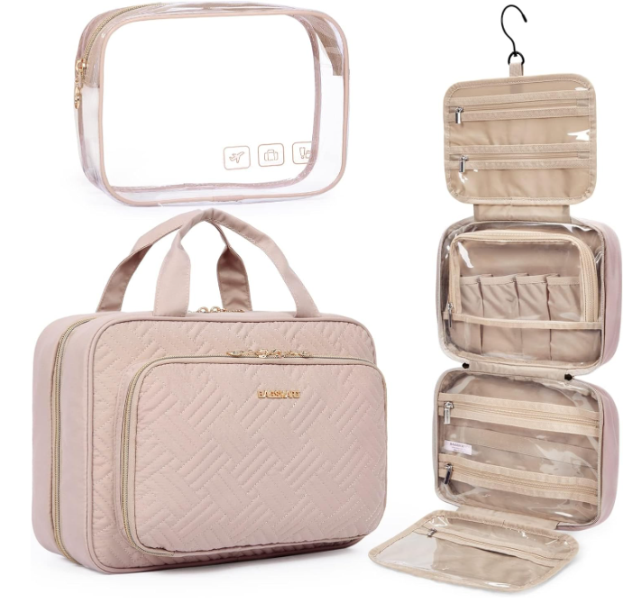 Bagsmart Toiletry Bag Hanging Travel Makeup Organizer, $27.99