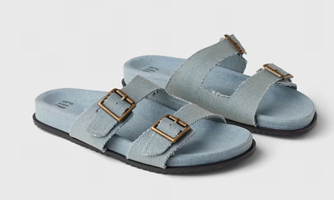 Gap Denim Double Strap Sandals, $29 (was$49.95)