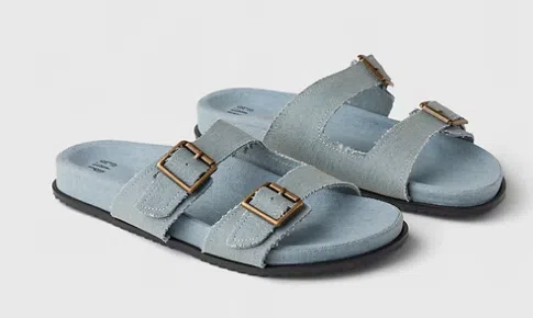 Gap Denim Double Strap Sandals, $29 (was$49.95)