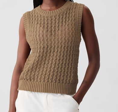 Gap Linen-Cotton Textured Knit Tank Top (2 colors), $49.95