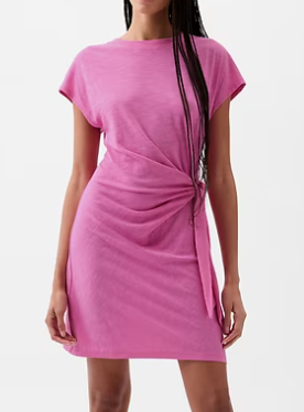 Gap Tie-Knot Mini T-Shirt Dress (5 colors), $34.99 (was $49.95)