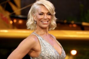 Hannah Waddingham, curly lob, short hair