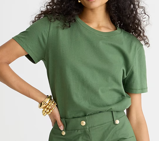 J. Crew Jersey classic-fit crewneck T-shirt (10 colors), $29.50
