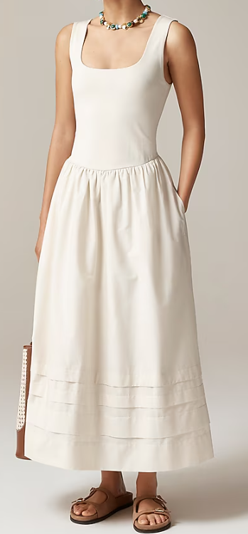 J.Crew Drop-waist mixy dress (4 colors), $46.99-$99.99 (was $120)