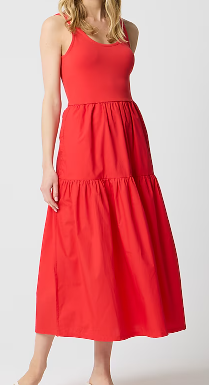 J.Crew Tiered knit mixy midi dress (3 colors), $59.50 (was $89.50)