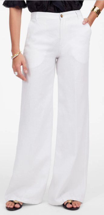 Madewell The Zoe Relaxed Wide Pant in 100% Linen (5 colors), $72.50 - $118
