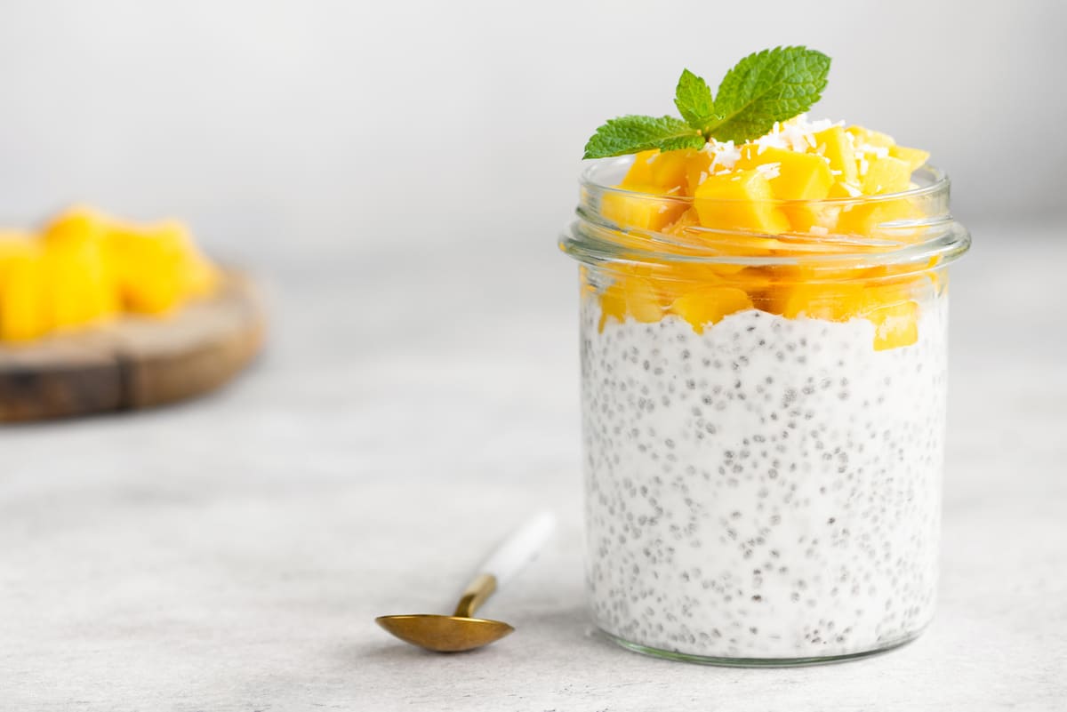 Mango Coconut Chia Pudding