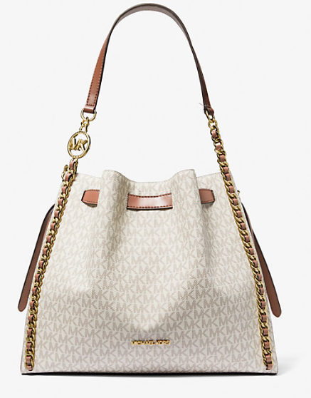 Michael Kors Outlet Mina Large Signature Logo Chain Shoulder Bag (3 colors), $159.73