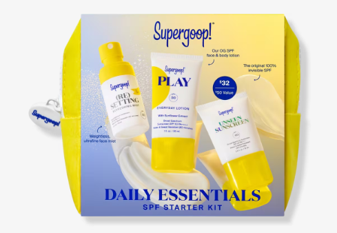Supergoop SPF Starter Kit, $32