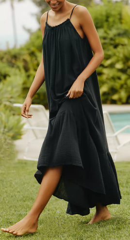 The Malika Gauze Maxi Dress by Celandine