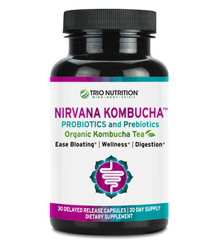 Trio Nutrition Nirvana Kombucha for Gut Health