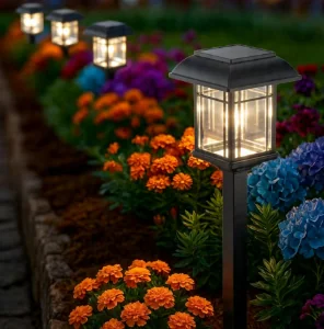 Backyard Entertainment Space: Harbor Breeze Solar LED Outdoor Path Light Kit