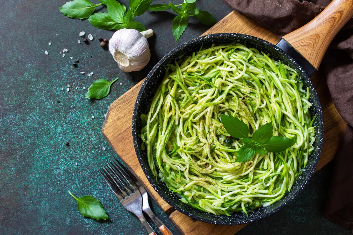Zucchini Noodles with Pesto