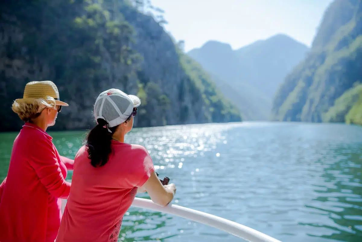 women on a cruise ship for a girls trip