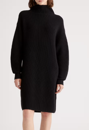 Quince Australian Merino Wool Relaxed Turtleneck Sweater Dress (4 colors) $79.90 (was $178)