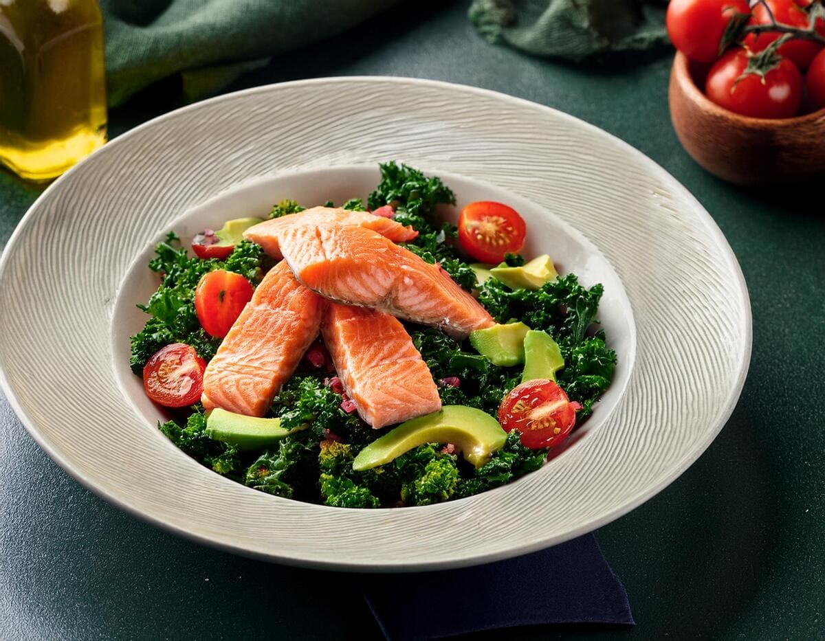 Salmon and Kale Salad