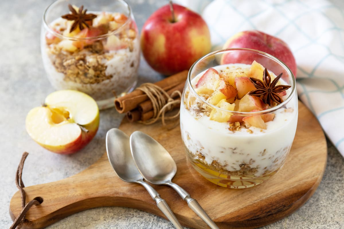 Apple Cinnamon Yogurt Parfait