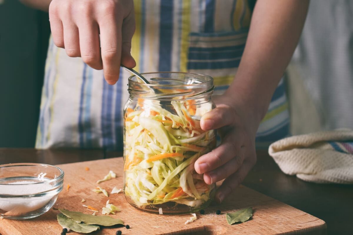 Fermented Sauerkraut Salad