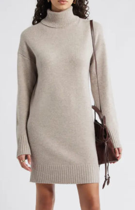 Nordstrom Long Sleeve Wool & Cashmere Sweater Dress (2 colors) $199
