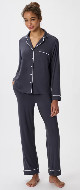 Quince Bamboo Jersey Long Sleeve Pajama Set, $59.90