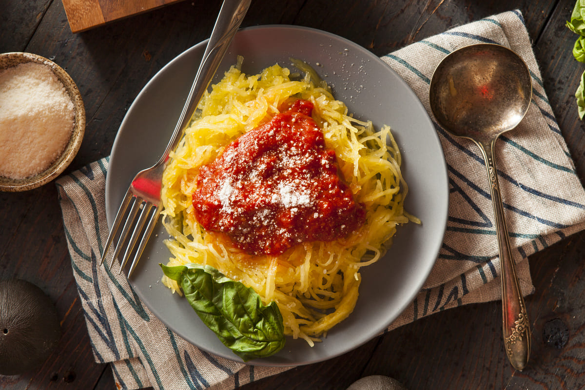 Spaghetti Squash Pasta with Marinara