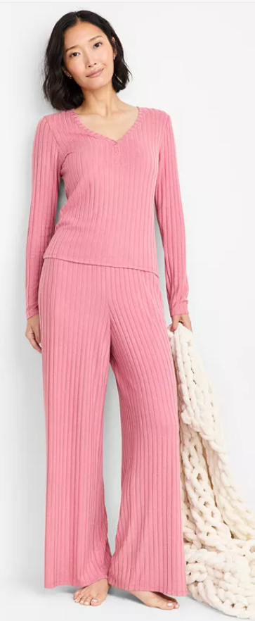 State of Day Soft Rib-Knit PJ Set (4 colors), $34.06 (was $69.50)