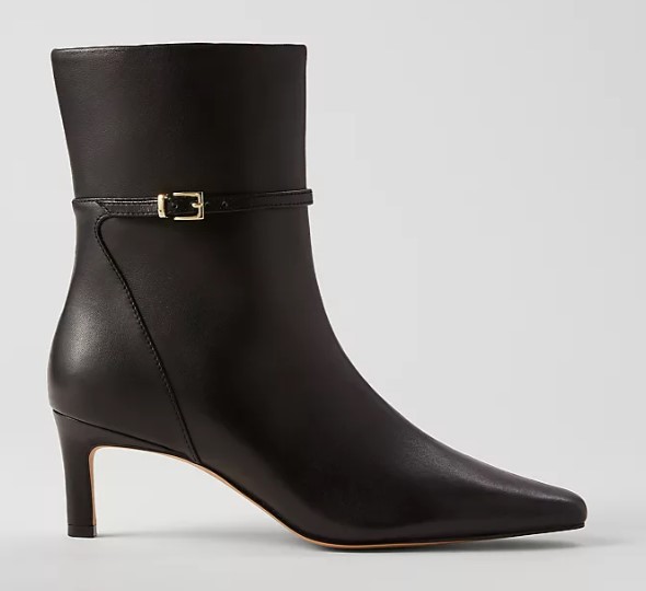 Ann Taylor Ankle Chain Leather Bootie, $187.60 (was $260)