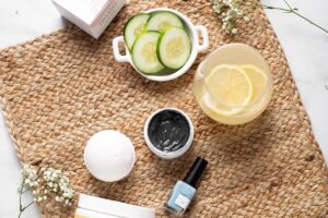 Collagen for her morning routine