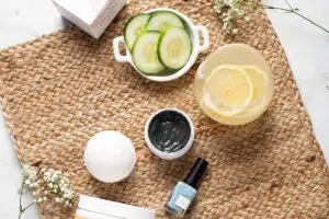 Collagen for her morning routine