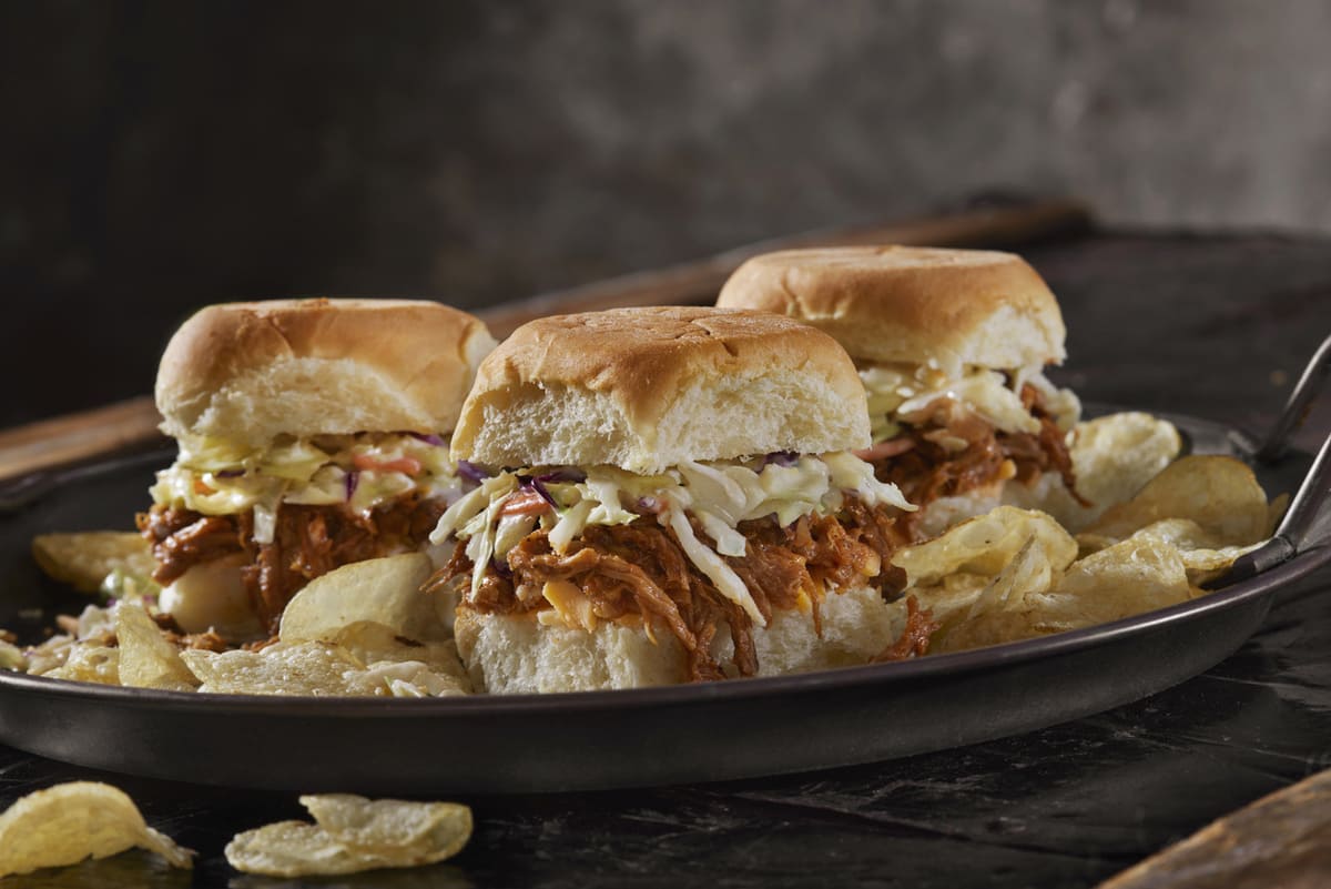 Cranberry Barbecue Turkey Sliders