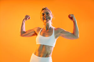 Fit woman, great arms, in shape, fitness, workout