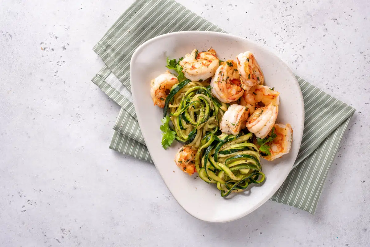 Garlic Butter Shrimp & Zucchini Noodles