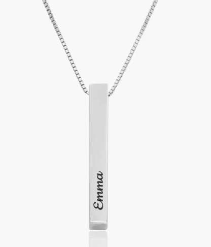 Oak and Luna Pillar Bar Necklace, $95