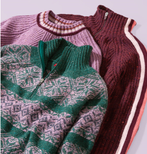 TitleNine Snowcat ¼ Zip Sweater (4 colors), $179-189