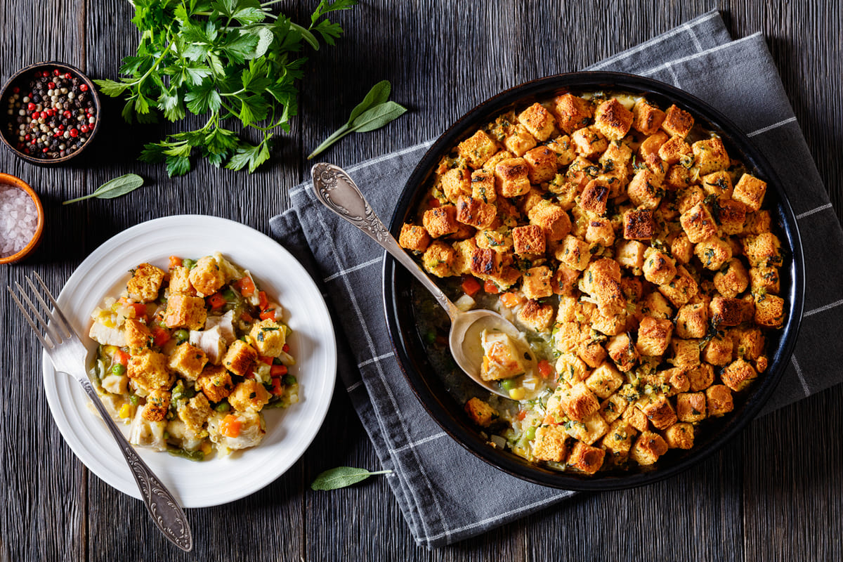 Turkey and Stuffing Casserole