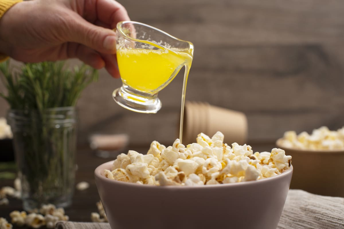 Golden Popcorn with Truffle Butter