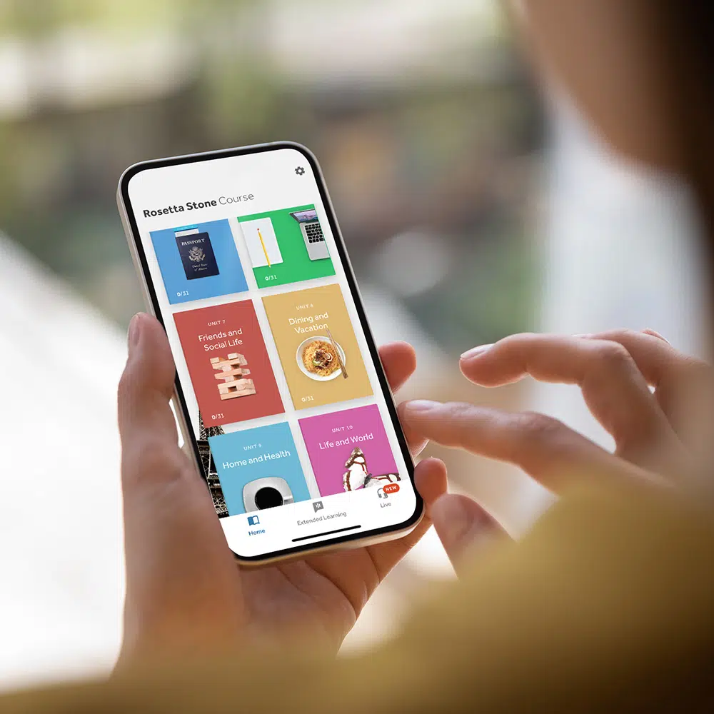 Rosetta Stone app courses