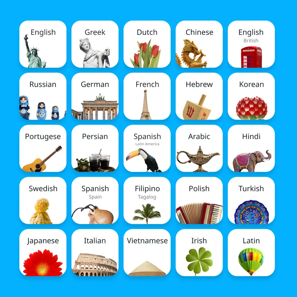 Rosetta Stone Languages