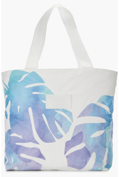 Aloha Collection Day Tripper Monstera Water Resistant Tyvek Tote $76