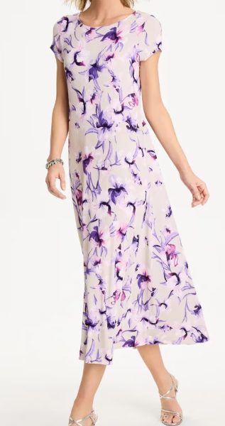 Chico’s Travelers Amethyst Iris Maxi Dress $159.50