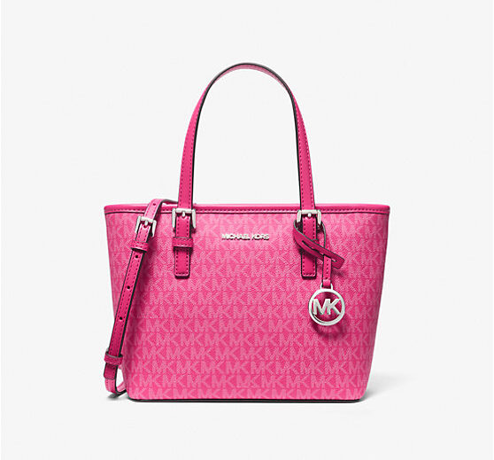 Michael Kors Jet Set Travel Extra-Small Logo Top-Zip Tote Bag