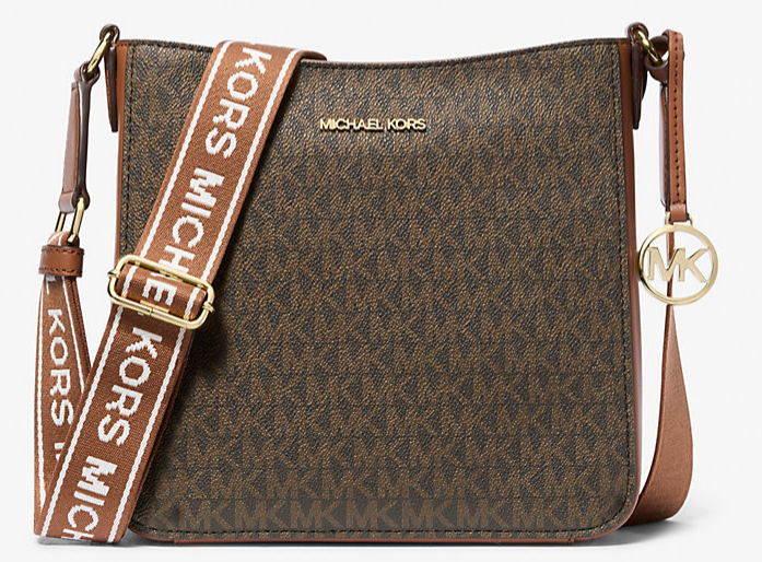 Michael Kors Outlet Jet Set Travel Small Signature Logo Messenger Bag $71.20 (was $228)