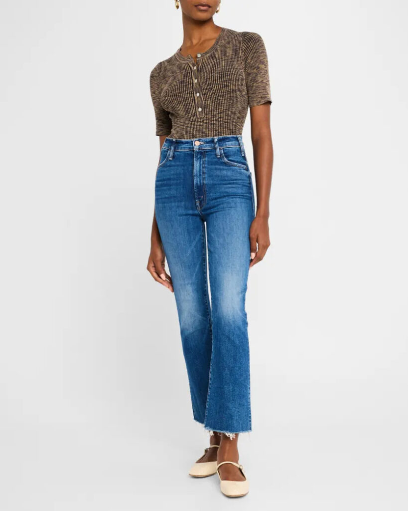 Nieman Marcus The Hustler Ankle Fray Jeans