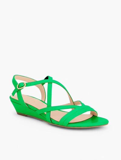 Talbots Capri Nappa Wedge Sandals