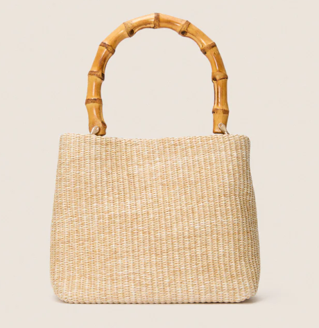 Tuckernuck Accessories Natural Raffia Audrey Lady bag (2 colors) $148