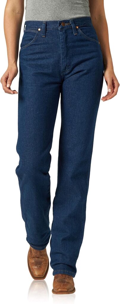 Wrangler Women's Cowboy Cut High Rise Slim Fit Tapered Leg