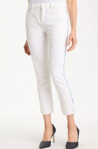 Chico's Girlfriend Roll Cuff Crop Jeans