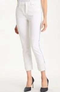 Chico's Girlfriend Roll Cuff Crop Jeans